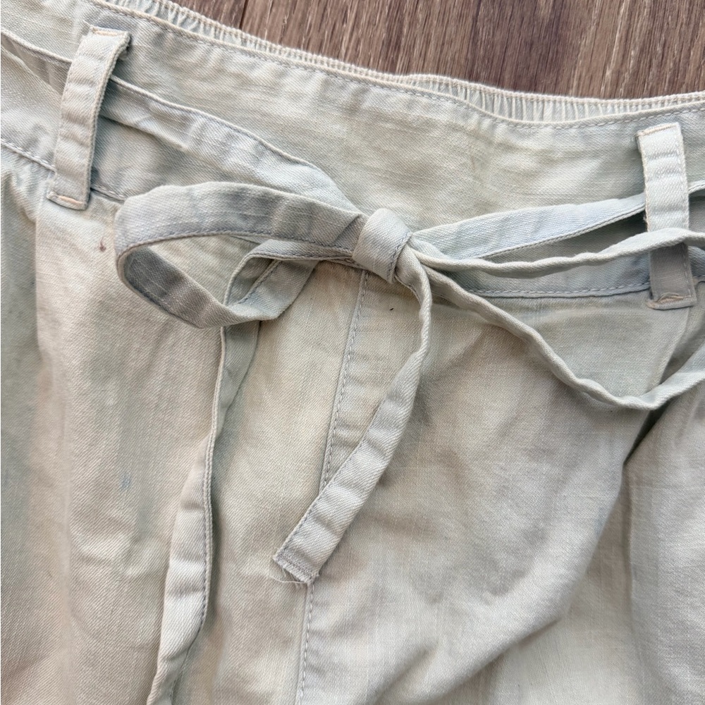 We The Free High Waist Light Denim Ruffle Shorts - Picture 3 of 10